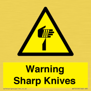 Warning Sharp Knives